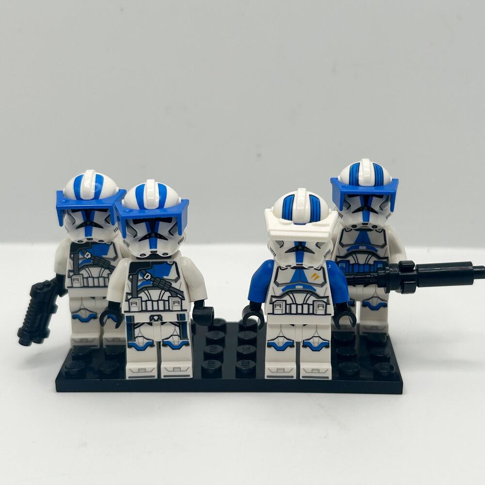 Lego Star Wars Clone Wars 501st Clone Trooper 4 Pack Minifigures EUC